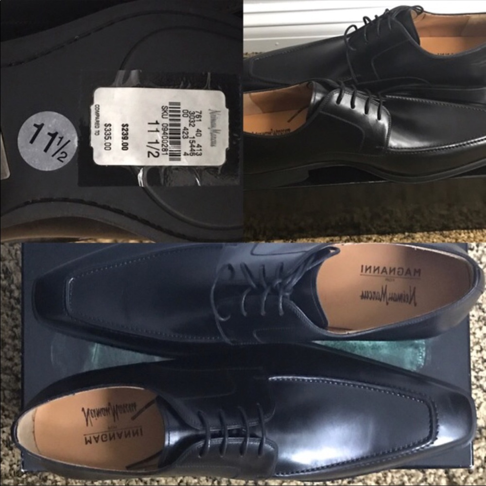 NEW Magnanni Black Dress Shoe
